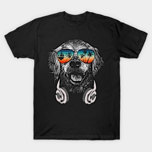 Dog with cool sun glasses for vacationers T-Shirt